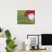Man met rugbykogel poster (Thuiskantoor)