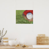 Man met rugbykogel poster (Keuken)