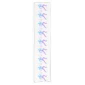 Man met Silhouette Gradiënt en hartslag Lijn Korte Tafelloper (Voorkant)