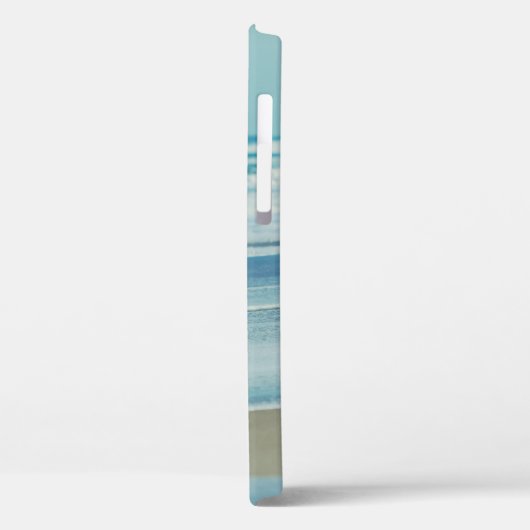 Man met surfplank op het strand Case-Mate iPhone case (Achterkant / Links)