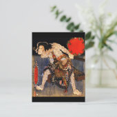 Man met Tattoos, Kunisada Japans kunstwerk Briefkaart (Staand voorkant)