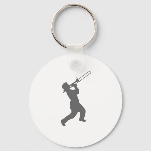 man met trombone sleutelhanger (Voorkant)