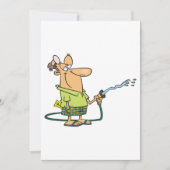 Man met tuinslang kaart (Voorkant)