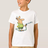 Man met tuinslang t-shirt (Voorkant)