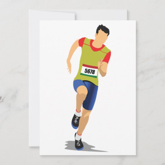 Man met uitnodigingen (Voorkant)