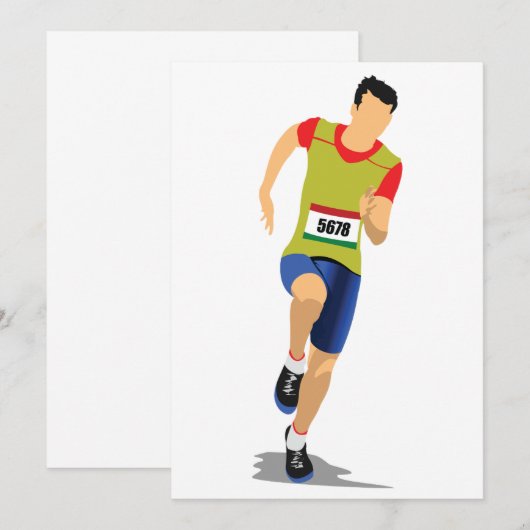 Man met uitnodigingen (Voorkant / Achterkant)