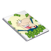 Man met veel geld notitieboek (Rechterzijde)