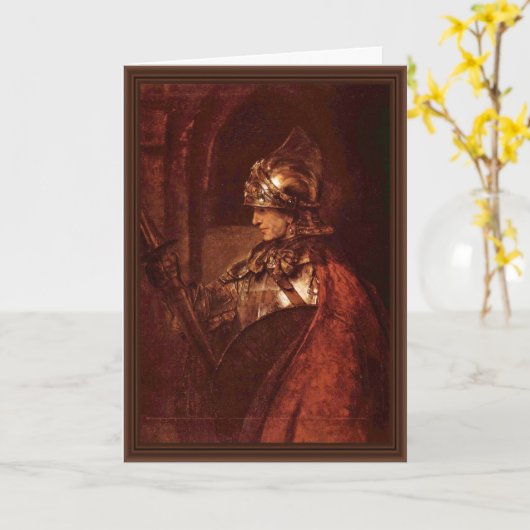 Man met Wapens (Alexander Groot) door Rembrandt Kaart (Gele Bloem)