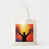 Man met wapentuig verhoogde Canvas tas (Voorkant)