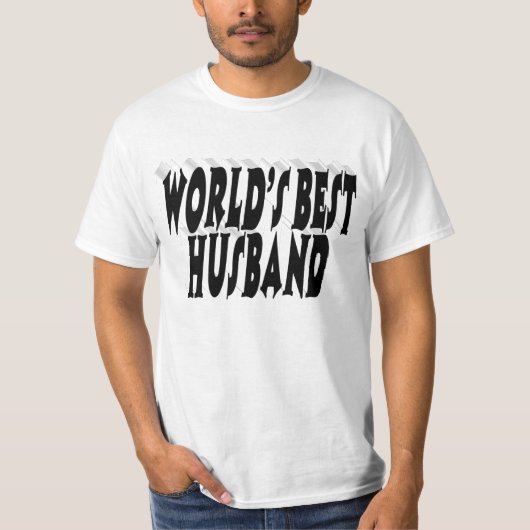 Man met zwarte tekst t-shirt (Voorkant)