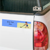 Man metaaldetecteren strand bumpersticker (Op Truck)