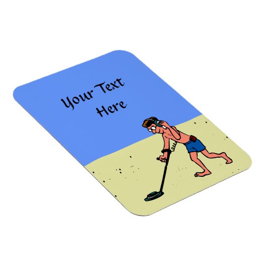 Man metaaldetecteren strand magneet (Rechterzijde)