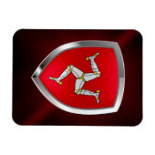 Man Metallic Emblem Magneet (Horizontaal)
