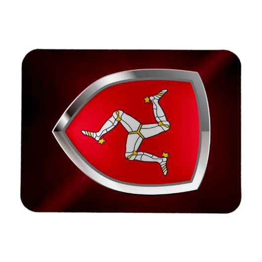 Man Metallic Emblem Magneet (Horizontaal)