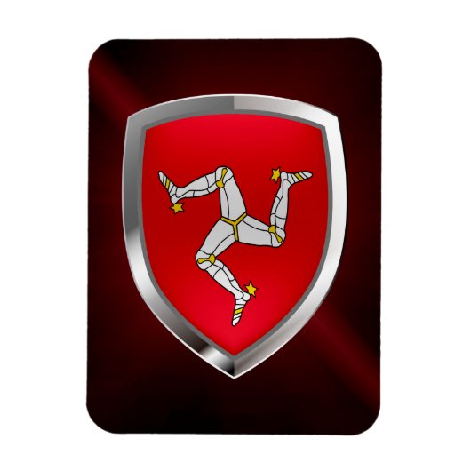 Man Metallic Emblem Magneet (Verticaal)