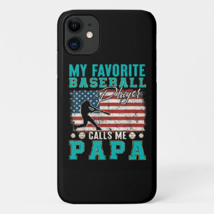 Man Mijn favoriete honkbalspeler noemt me papa Case-Mate iPhone Case