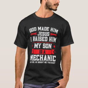 Man Mijn zoon is een monteur monteur vader 1 T-shirt