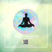 ** Man Mindfulness Reiki Yoga Meditation Window Cl Raamsticker (Vel 3)