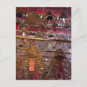 Man Mo Boeddhistische Tempel van Hong Kong Briefkaart