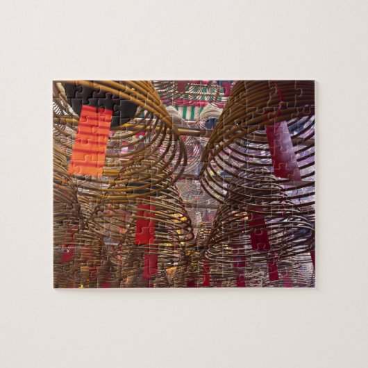 Man Mo Boeddhistische Tempel van Hong Kong Legpuzzel (Horizontaal)