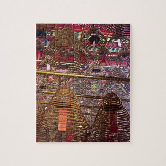 Man Mo Boeddhistische Tempel van Hong Kong Legpuzzel (Verticaal)