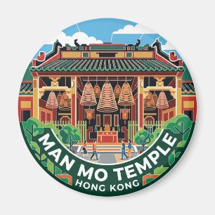Man Mo-tempel Hong Kong Magneet