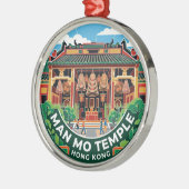 Man Mo-tempel Hong Kong Metalen Ornament (Links)