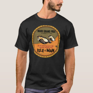 Man Motorfiets grand prix-teken T-shirt