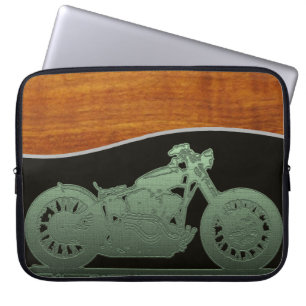 Man motorfiets laptop sleeve
