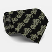 Man motorfiets stropdas (Opgerold)