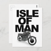 Man motorracer briefkaart (Voorkant / Achterkant)