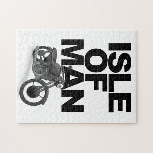 Man motorracer legpuzzel (Horizontaal)