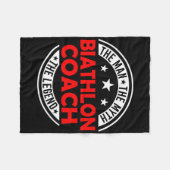 Man Myth Biathlon Coach Legende Funny Biathlon Coa Fleece Deken (Voorkant (Horizontaal))