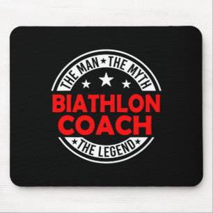 Man Myth Biathlon Coach Legende Funny Biathlon Coa Muismat