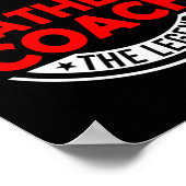 Man Myth Biathlon Coach Legende Funny Biathlon Coa Poster (Hoek)