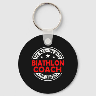 Man Myth Biathlon Coach Legende Funny Biathlon Coa Sleutelhanger