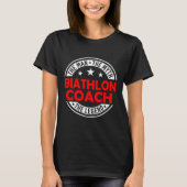 Man Myth Biathlon Coach Legende Funny Biathlon Coa T-shirt (Voorkant)