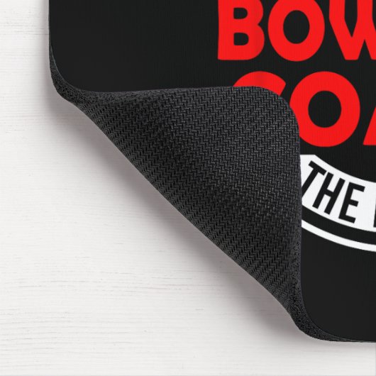 Man Myth Bowling Coach Legend Funny Bowling Coach  Muismat (Hoek)