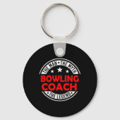 Man Myth Bowling Coach Legend Funny Bowling Coach  Sleutelhanger (Voorkant)