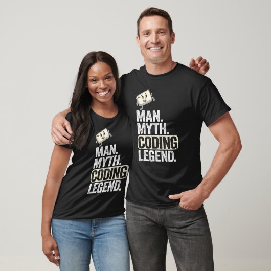 Man Myth Codering Legend Coder Pap Geek Computer P T-shirt (Unisex)
