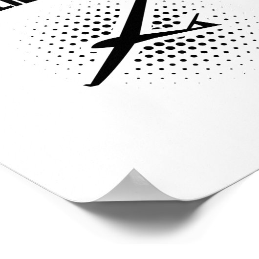 Man Myth Glider Pilot | Glijdende cadeautjes Poster (Hoek)