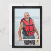 Man Myth Legend Black Surprise 75e verjaardag foto Kaart (Achterkant)