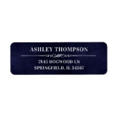 Man Myth Legend Blue 100 Verjaardag Retour Adres Etiket (Voorkant)