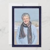 Man Myth Legend Blue Surprise 65th Birthday Foto Kaart (Achterkant)