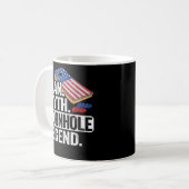 Man Myth Legend Cornhole USA Dad Koffiemok (Voorkant links)