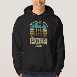 Man Myth Legend Dad Poker Hoodie