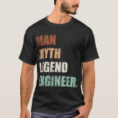 Man Myth Legend Engineer T-shirt (Voorkant)