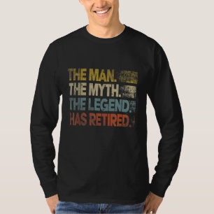 Man Myth Legend heeft gepensioneerd pensioen vader T-shirt