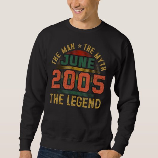 Man Myth Legend juni 2005 17e verjaardag 17 jaar Trui (Voorkant)