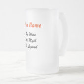 Man, Myth, Legend Kikkerglas Matglas Bierpul (Voorkant rechts)